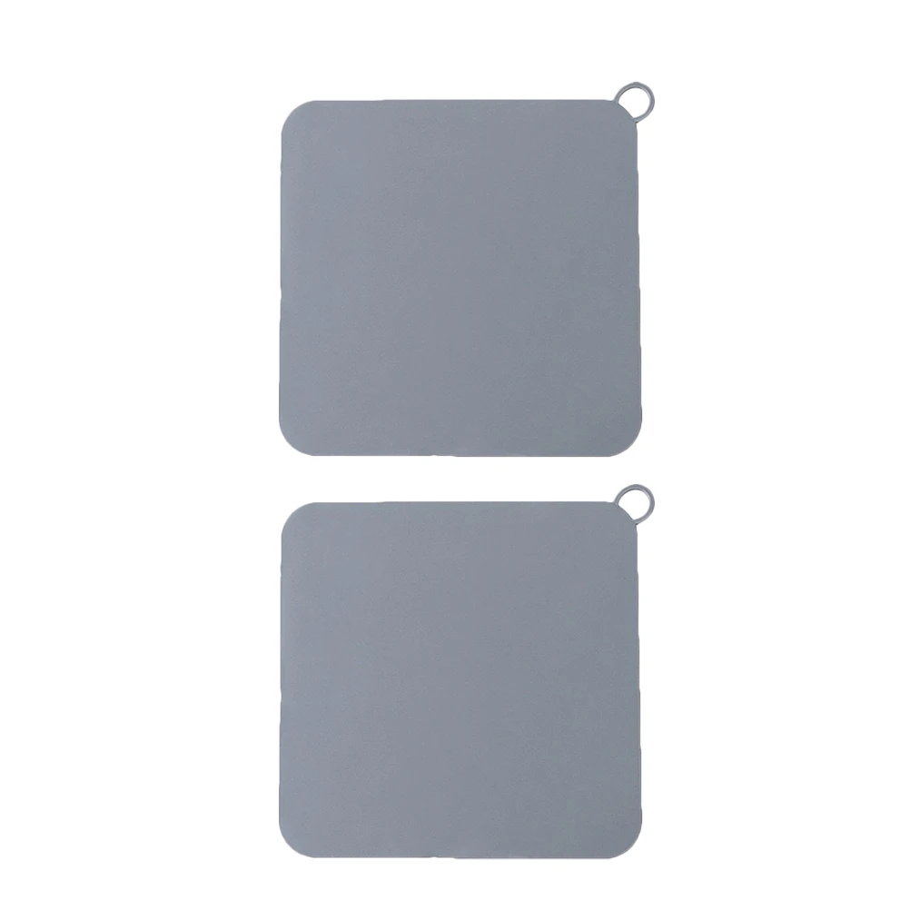 

2pcs Grey 20x20 Silicone Toilet Sewer Filtering Cover Floor Drain Anti-insect Odorproof Bathroom Plugs Kitchen Basin