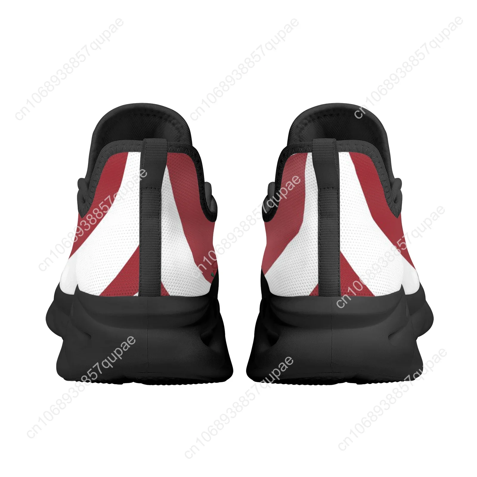 Red And White Latvia Country Flats Sneakers Shoes Mens Womens Sports Shoes Fashion High Quality DIY Sneaker Custom Made Shoe 4