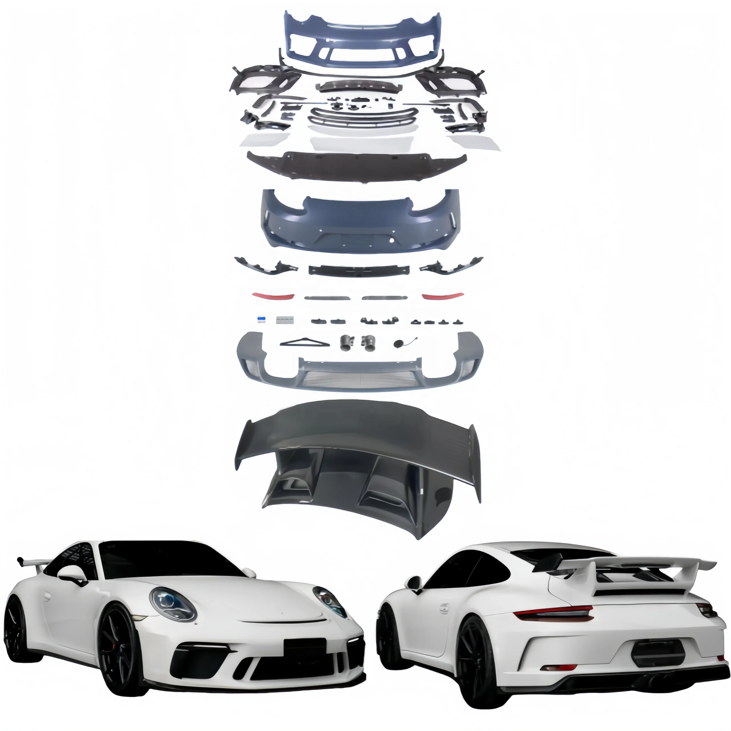 

STLF For Porsches 911 Upgraded GT3 Front and Rear Body Kit, GT3 Front and Rear Safety Spoiler, For2012-2018 Model 991