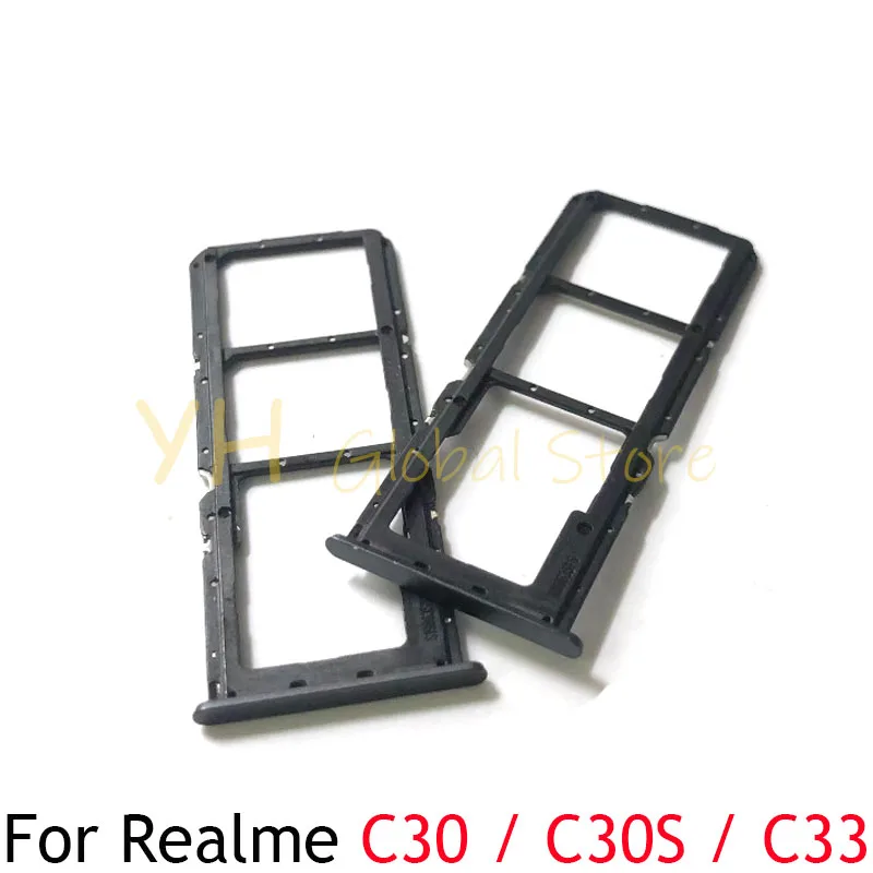 20PCS For OPPO Realme C30 C30S C33 Sim Card Slot Tray Holder Sim Card Repair Parts