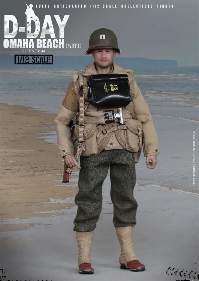 เรื่องราวทหาร SSM-004 1/12 ทหารชาย US 2nd Ranger Battalion Captain 6 ''Action Figure ของเล่นสต็อก