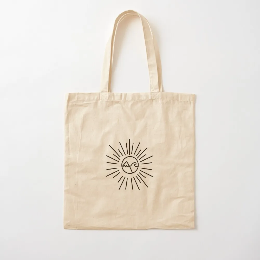

Mountain and Wave Tote Bag large tote bag great bag foldable reusable Canvas Tote