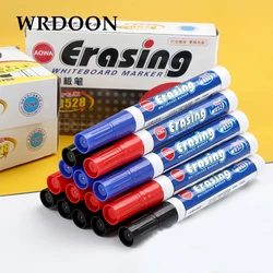 10pcs Colors White Board Maker Pen Whiteboard Marker Liquid Chalk Erasable Glass Ceramics Maker Pen Stationery Office School