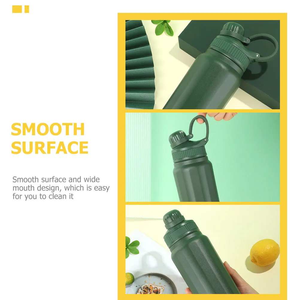 

Olive Green Large Capacity Water Bottle for Sports High Grade Material Easy to Clean Gym Workout Portable Water Bottle