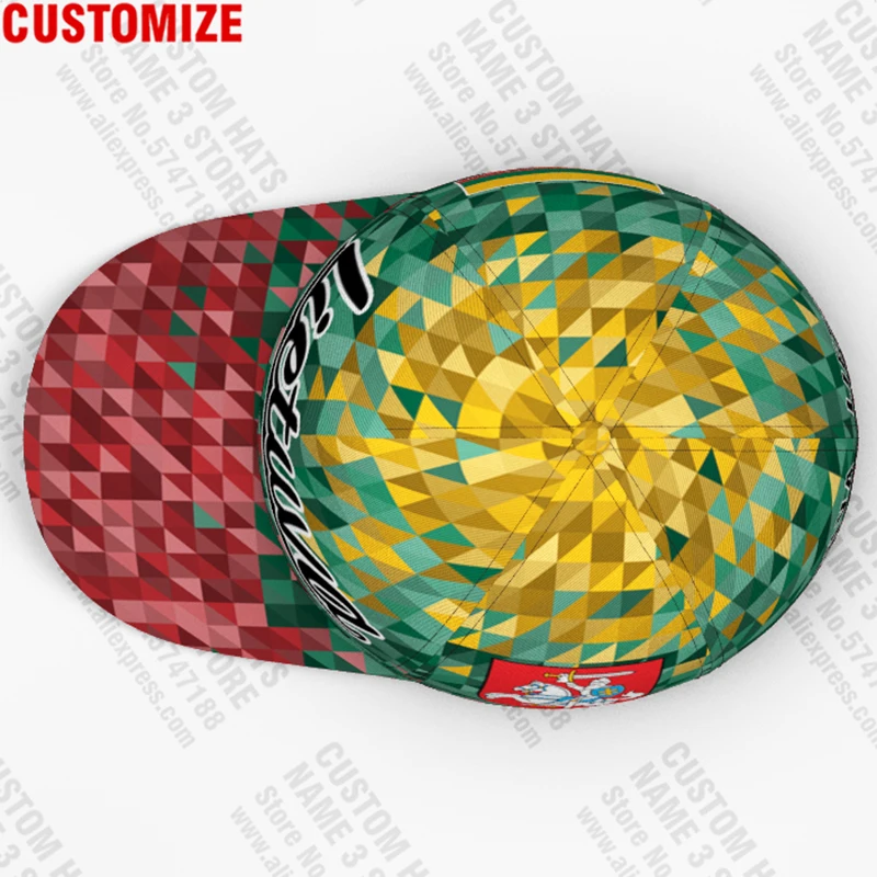 Lithuania Baseball Caps Free 3d Custom Name Team Lithuanian Logo Lt Hat Ltu Country Travel Lietuva Nation Lietuvos Flag Headgear