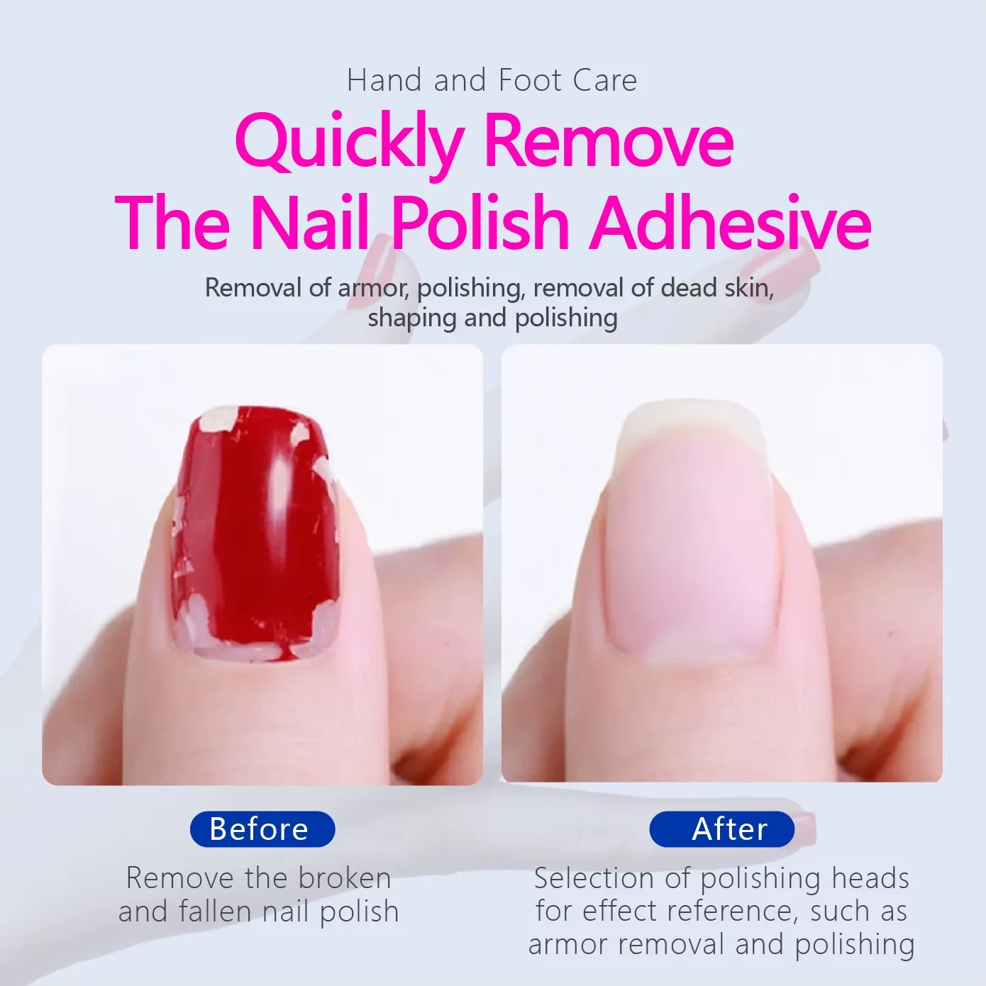 เครื่องเจียรเล็บ A3 18,000 รอบต่อนาที แบบ USB, 12 หัวเจียรสำหรับทำเล็บมือ/เล็บเท้า, เครื่องกำจัดหนังด้านและตาปลา, ปรับความเร็วได้ สำหรับใช้ที่บ้าน/ร้านเสริมสวย