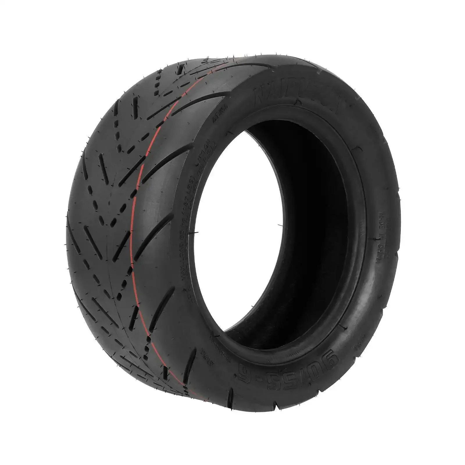 NAIPUTUN 90/55-6 Flat Profile Tubeless Tire 10x3.0-6 Road Vacuum Tyre For 6 Inch Rim E Scooter Nami Klima Cyclone Class