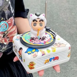 Crayon Shin-chan Bluetooth Speaker Mini Record Player Cute Desktop Bluetooth Mobile Portable Audio Birthday Gift Christmas Gift