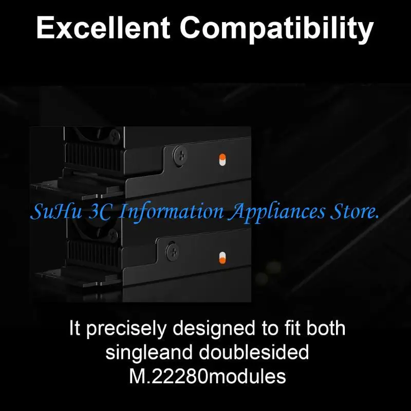  Efficiency M.2 2280 SSD Heatsinks Highly Performances Desktop SSD Metal Plate Achieve Better Temperature Control