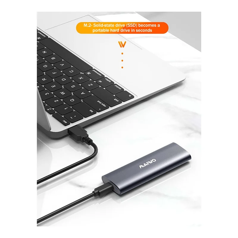 

ATP-M.2 SATA SSD HDD Enclosure M.2 NVME Solid State SSD Hard Disk Box M.2 Dual Protocol Mobile External Hard Drive Case