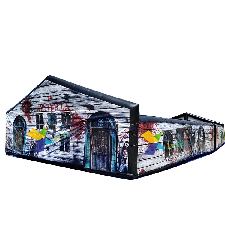 Commercial Backyard Fun Inflatable Maze Halloween Decoration Inflatable Haunted House for Rental