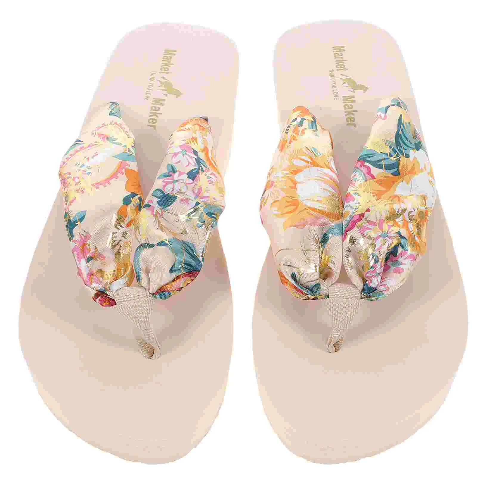 

Platform Shoes Summer Slipper Beach Wedge Flip-flops Lady House Slippers