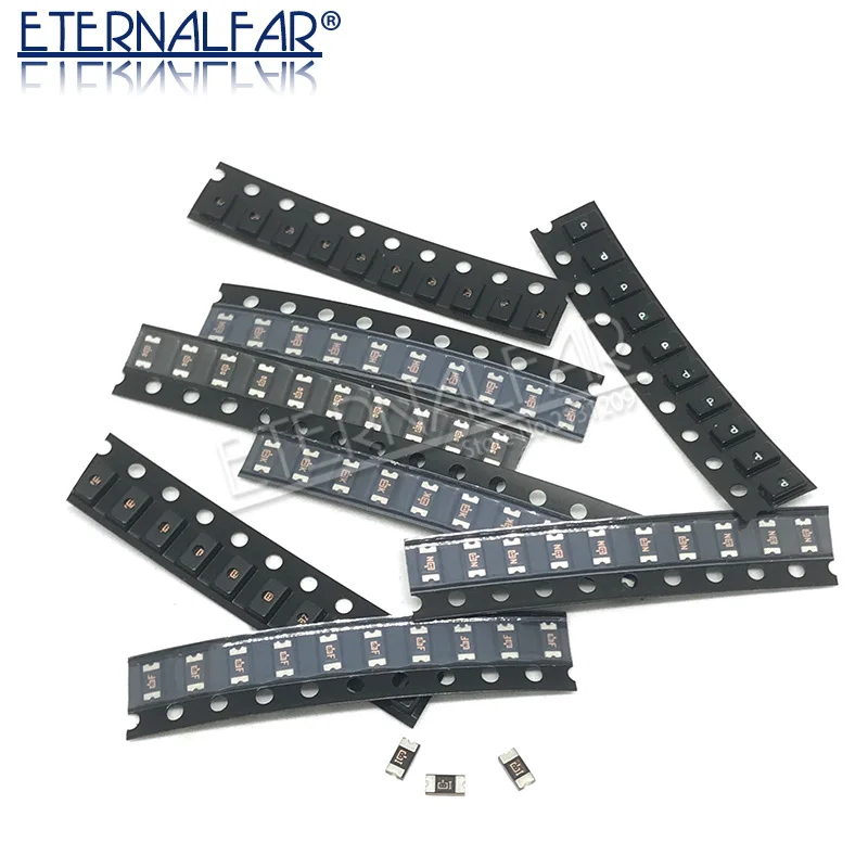 3216 1206 0,05 A 0,1 A 0,12 A 0,16 A 0,2 A 0,25 A 0,5 A 0,75 A 1,1 A 2A 3A 3,5 EINE 4A SMD Rücksetzbare Sicherung PPTC PolySwitch