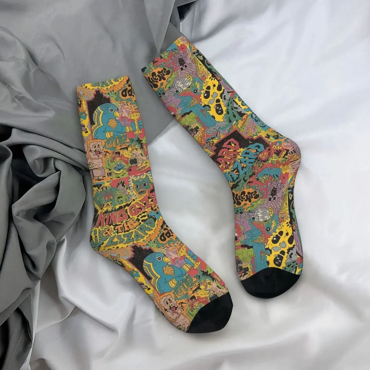 King Gizzard And The Lizard Wizard - Oddments Socks Harajuku Super Soft Stockings All Season Long Socks for Man's Woman's Gifts