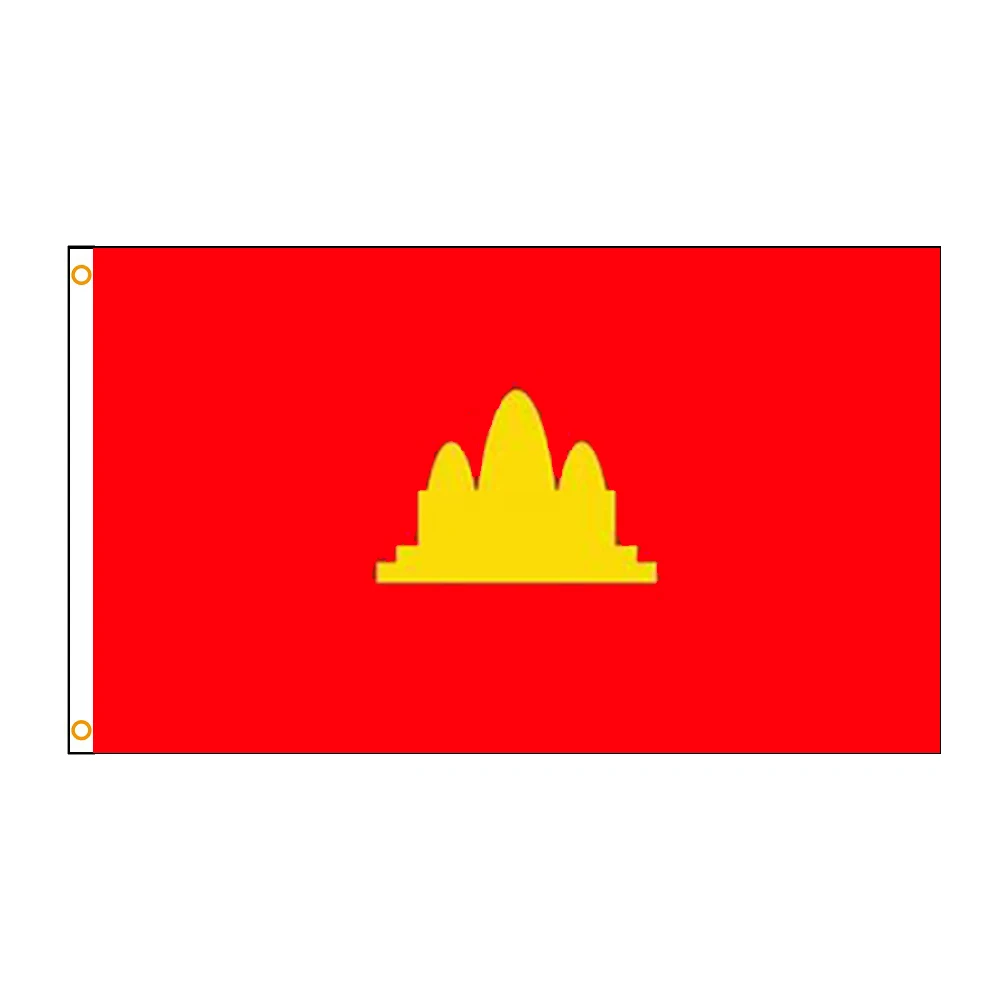 90*150cm Democratic Kampuchea Flag For Decoration