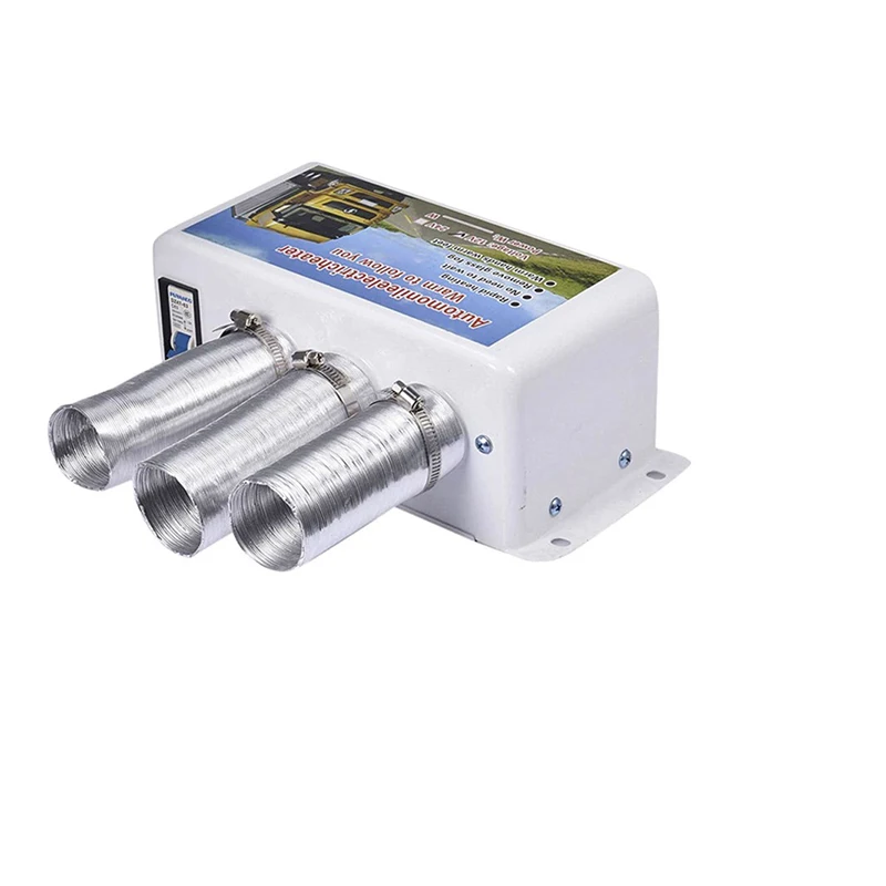 

Автомобильный обогреватель 12/24 В, автоматический стеклянный электрический обогреватель, размораживатель с тремя отверстиями, подходит для размораживания и защиты автомобилей зимой