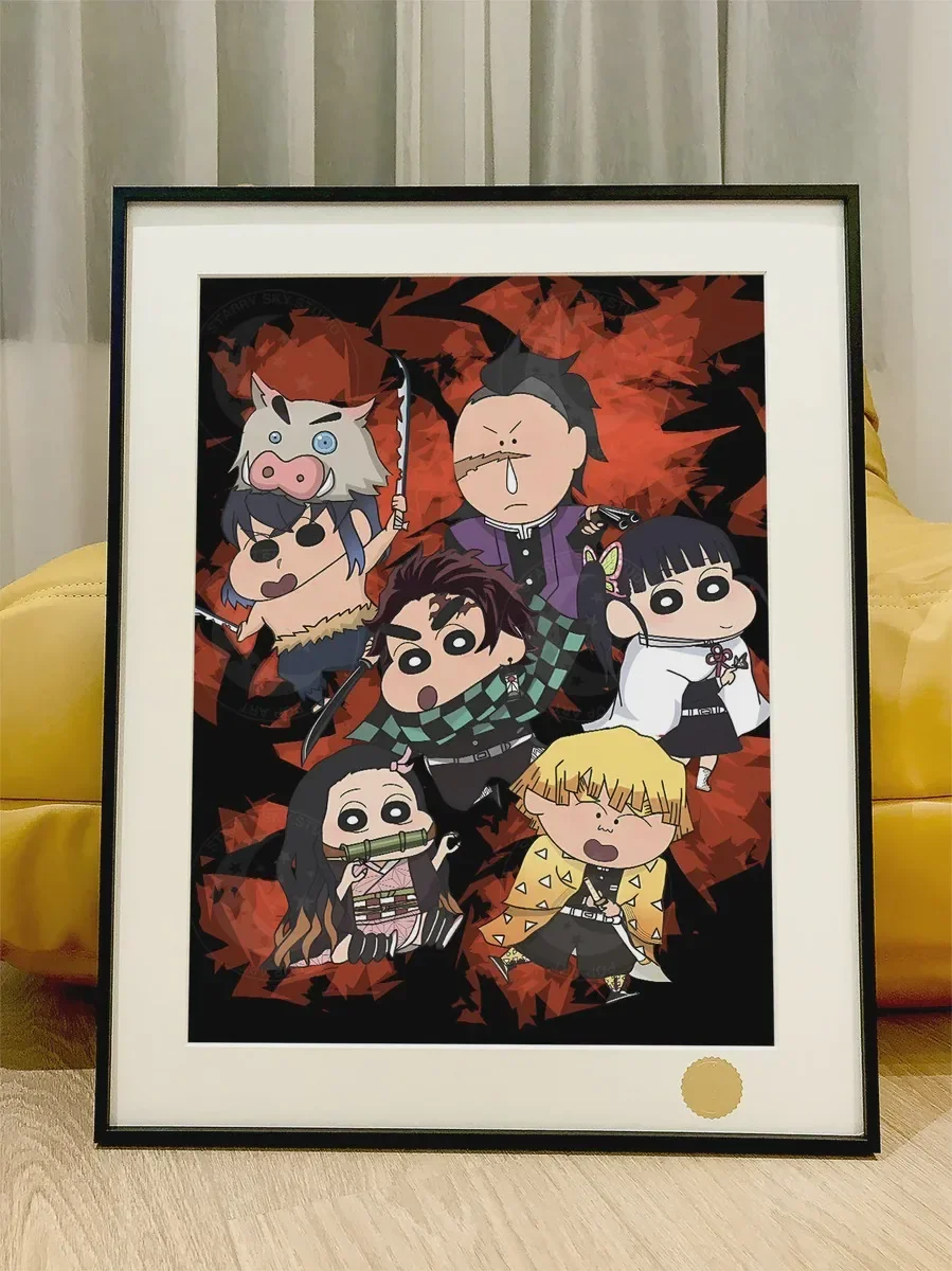 Diamond Painting Crayon Shin-chan Demon Slayer Mosaic Handmade Artwork Full Round/Square Diamonds For Beginners Gift Home Decor