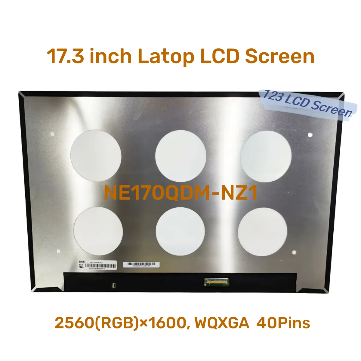 

NE170QDM-NZ1 17 Inch Laptop LCD Screen 240HZ 2.5K 2560x1600 IPS 100% sRGB Display Matrix Panel EDP 40Pin