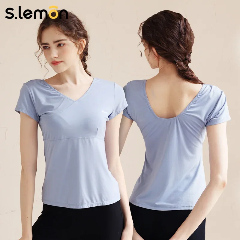 

S.lemon Ballet Short-Sleeve Top Sleeveless Dancewear for Kids Adult Girls Women