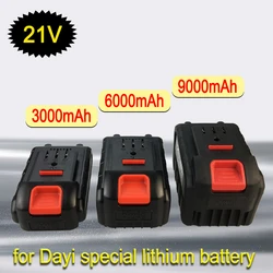 21V 3000/6000/9000mAh Rechargeable Lithium-ion Power Tool Battery ，Suitable for Dayi Cordless Electric Wrench Car Impact Wrench