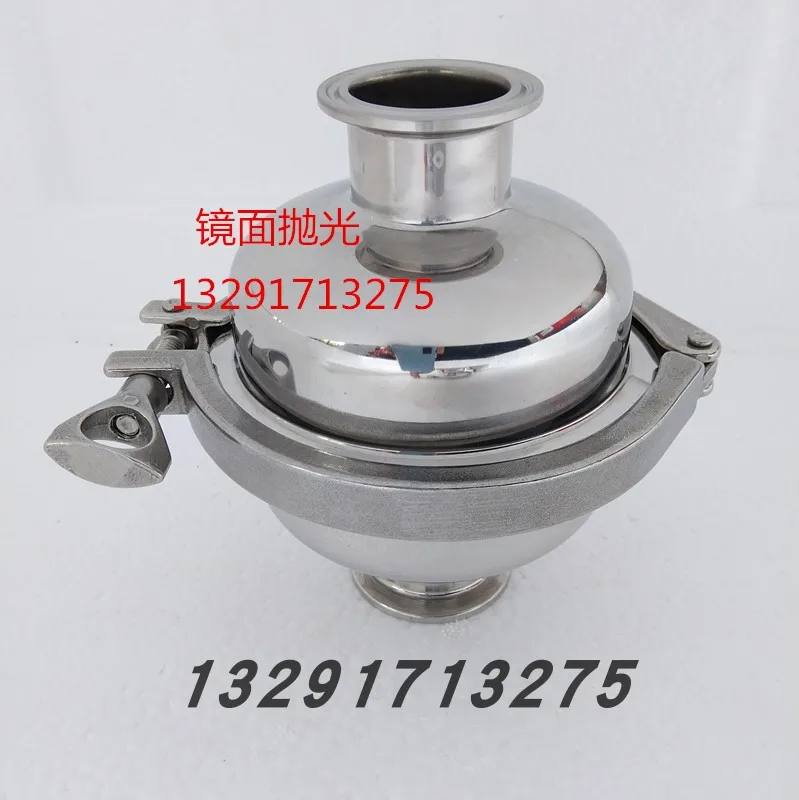 Stainless steel quick installation filter 304 spherical filter clamp type straight pipe outlet daily chemical filtration