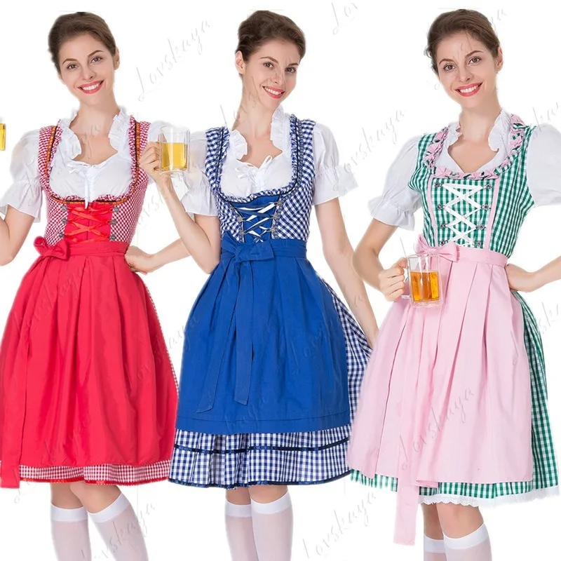 

Halloween Costume Beer Lady Dress Uniform Figure-hugging Stage Performance Costume Maid Costume