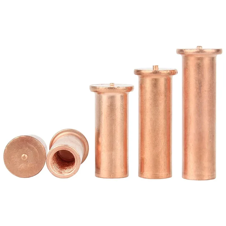 10~50Pcs M3 M4 M5 M6 Copper Plated Carbon Steel Weld Nut With Welding Spot Internal Threads Welding Nuts