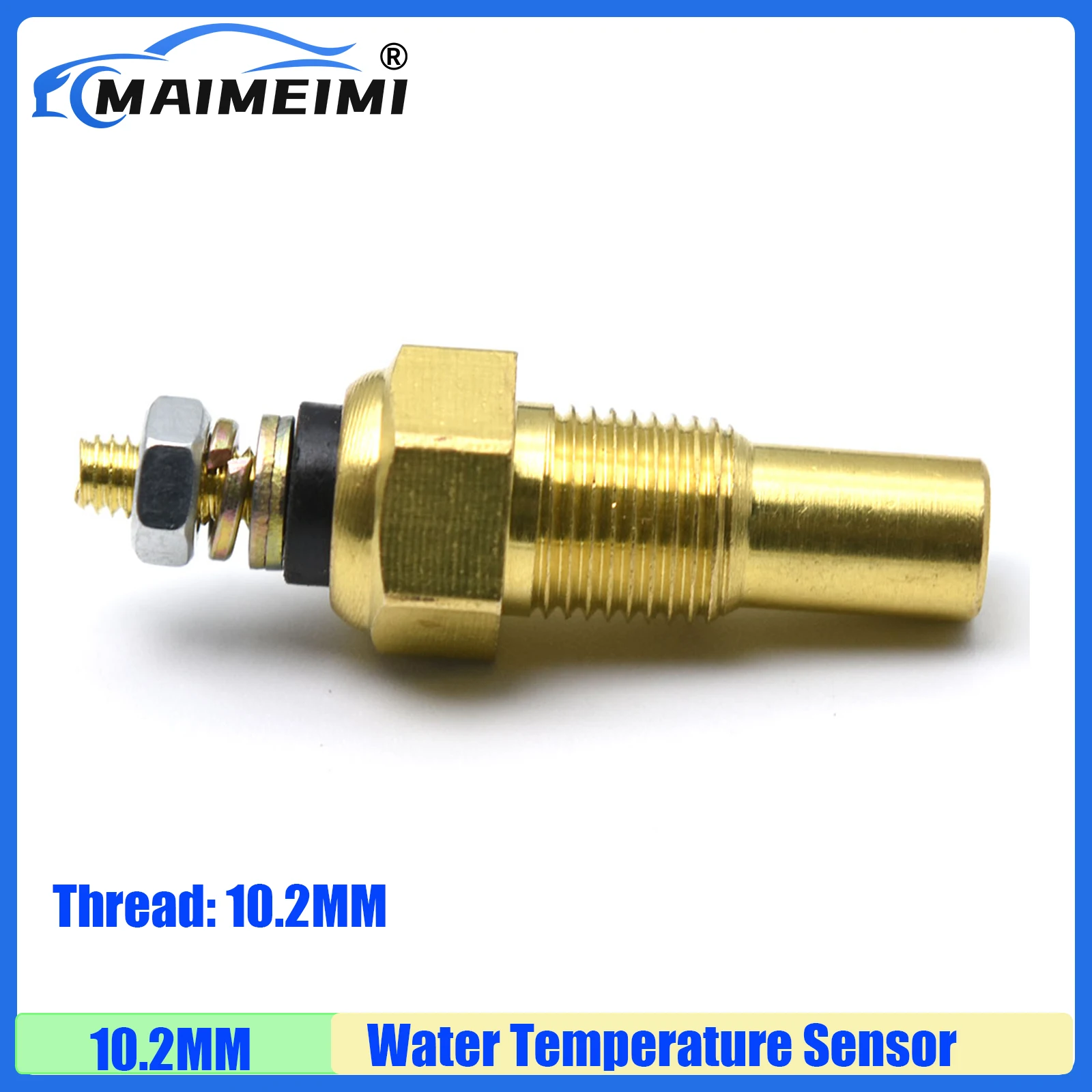 

MAIMEIMI Высококачественный автомобильный датчик температуры воды 10,2 мм, датчик температуры воды, датчик температуры воды, датчик 1/8NPT для автомобиля 12 В