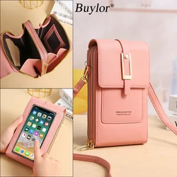 Buylor Touch Screen Shoulder Phone Bags 2023 Trend Women's Bag Large Capacity RFID Anti Theft Brush Wallet Fashion Crossbody Bag