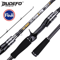 BUDEFO MAXIMUS señuelo caña de pescar 1,8 m 2,4 m 3,0 m30T carbono Spinning Baitcasting guía FUJI caña de pescar de viaje 3-50g ML/M/MH