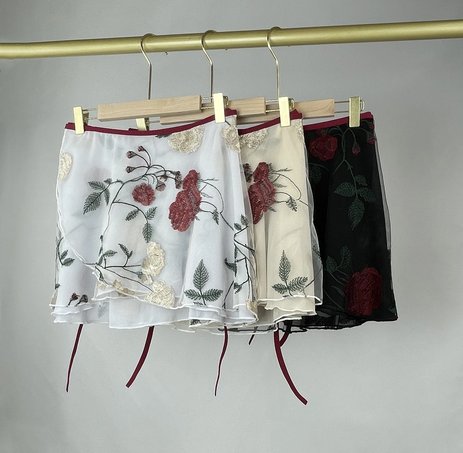 customized-women's-adult-ballet-dance-costume-one-piece-double-layer-rose-embroidery-training-skirt-body-performance-short-skirt