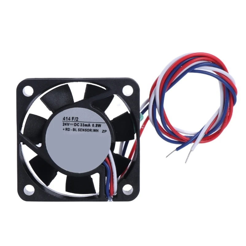 Inverter Coolers Fan 4cm 4x4x1cm 414 F/2 24V 33mA 0.8W 3Pin Inverters Cooling Fan D5QC