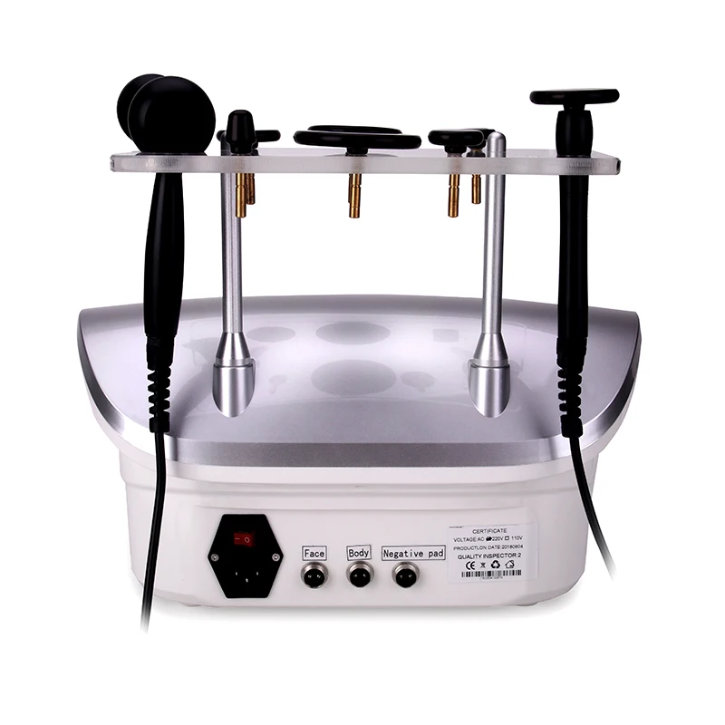 Desktop radio frequency (RF) microcurrent beauty device with facial lifting function