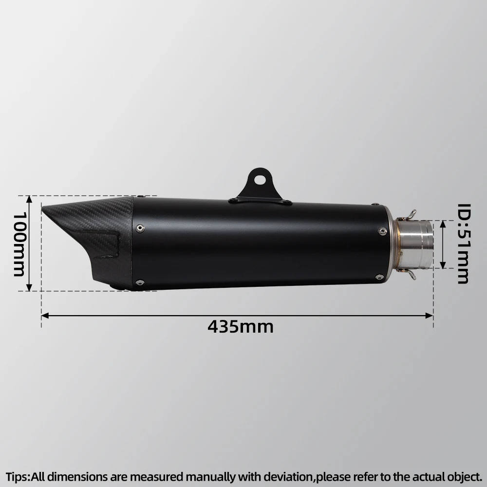 Universal 51mm Motorcycle exhaust muffler with DB Killer sports racing escape tailpipe For YZF-R1 S1000RR RC 8C MT-03 NMAX 125