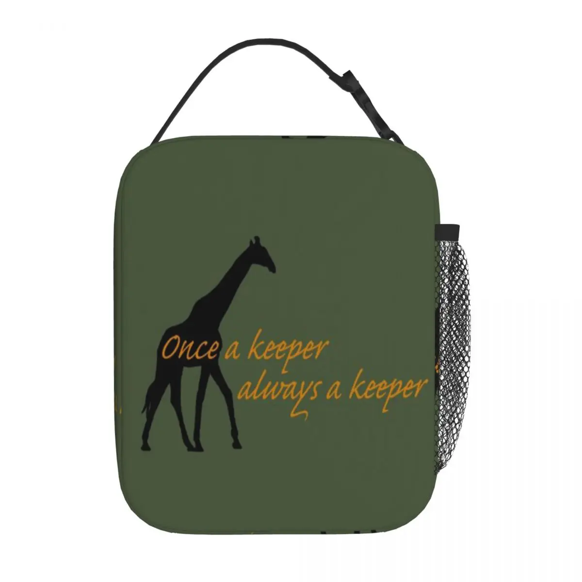 Bestselling Once A Keeper - Giraffe Stylish Outline Neoprene Lunch Bag Weight Loss Diet Small Lunch Bag