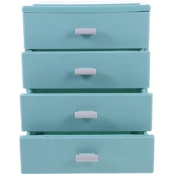 Storage Box Tabletop Case Drawers Mini Small Organizer with Container Pp Stationery Office