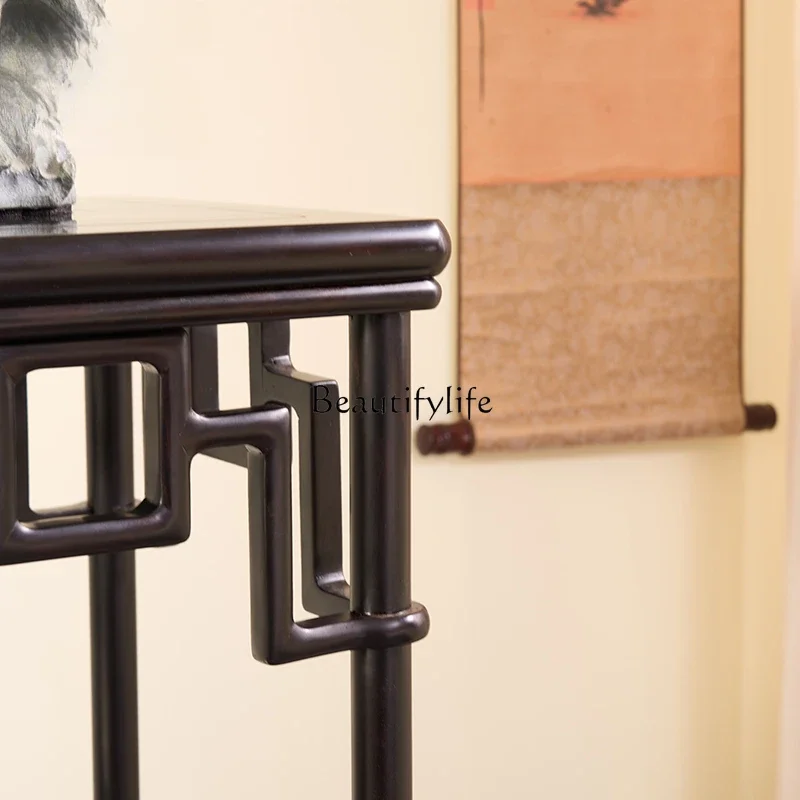 *حامل زهور من خشب الصندل الأحمر، بخور Tingqin Tuming، عدة حامل بونساي للتخزين على الطراز الصيني