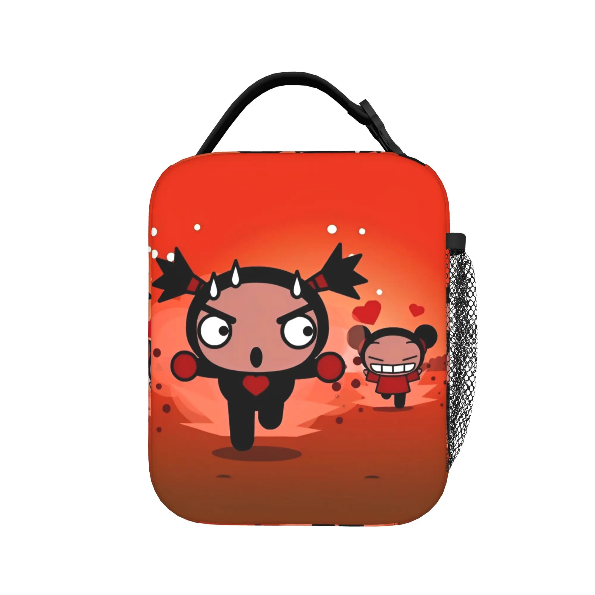 Cute Cartoon Garu Pucca Insulated Lunch Bags Leakproof  Lunch Container Thermal Bag Tote Lunch Box College  Picnic Bento Pouch
