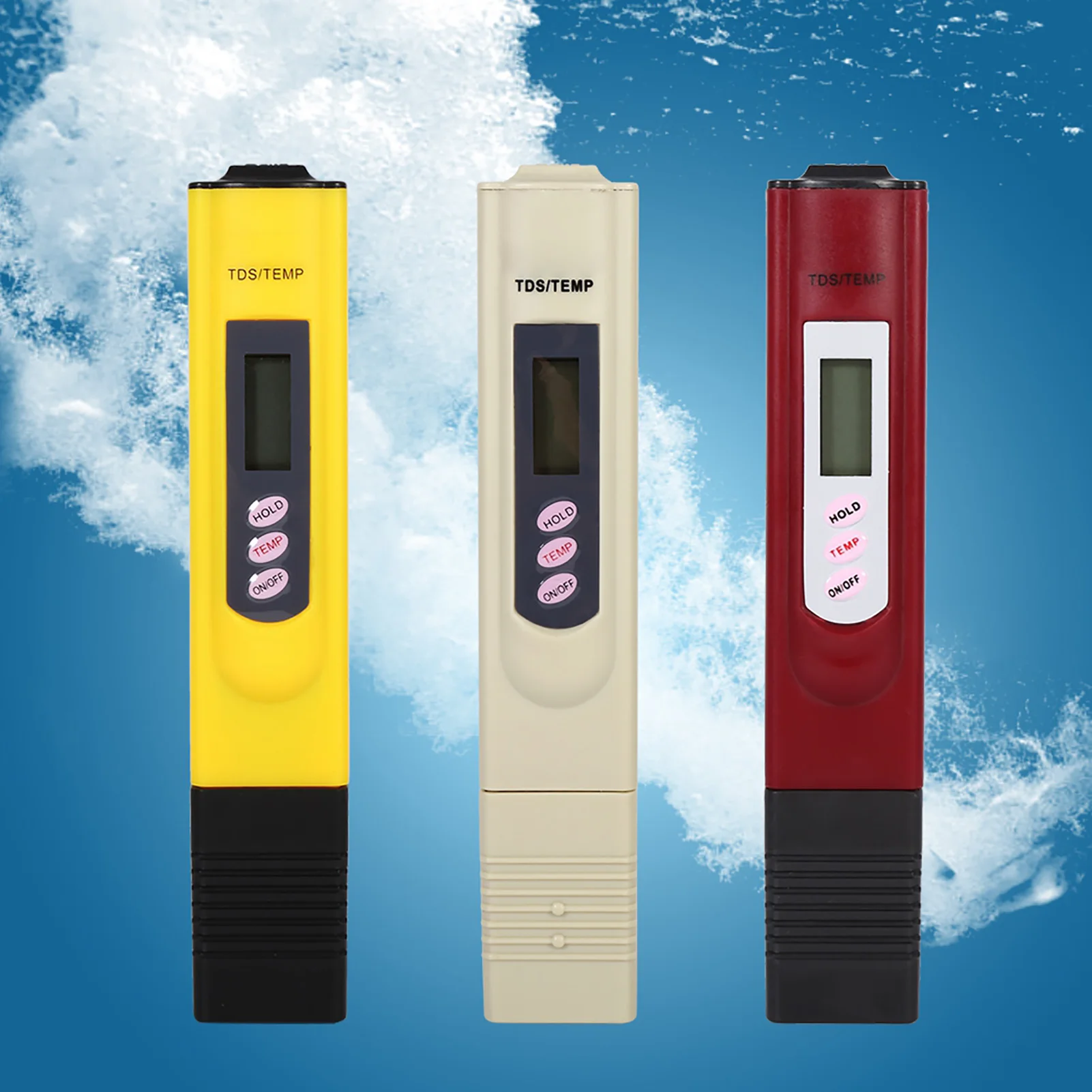 Digital LCD Water Quality Tester Pen 0‑9999PPM Conductivity Meter Portable Temperature Water Purity Test Tool