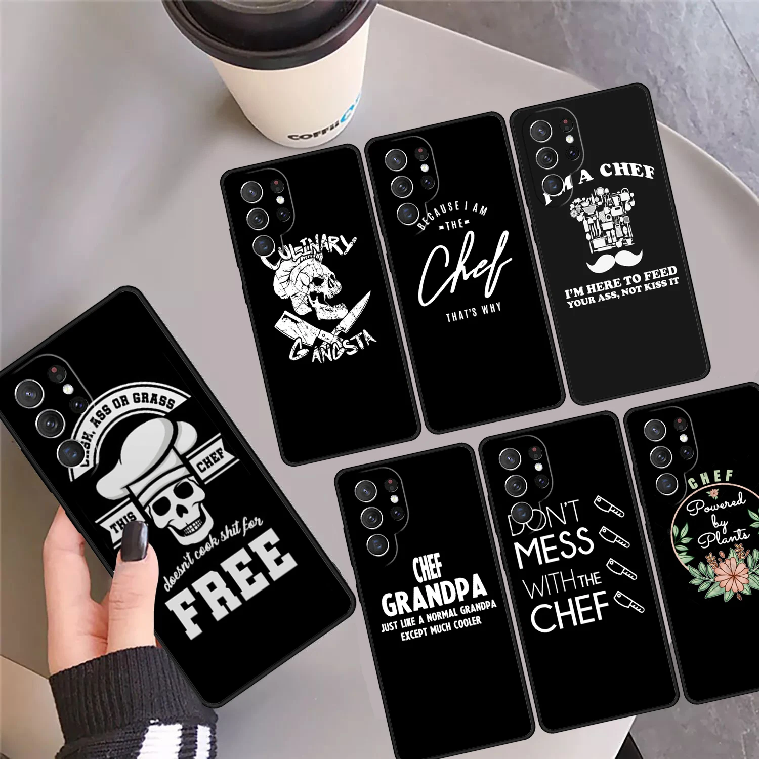 Cooking profession  Cooking kitchen chef Phone Case Cover For Samsung S24 Ultra 23 S22 Plus S21 FE S20 S9 S10 Note 10 Pro 20