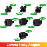Camera Screw Adapter Mount Set for GoPro DJI Osmo insta360 SJCAM Tripod Microphone Flash Light 1/4 to 1/4 3/8 M6 M8 M5