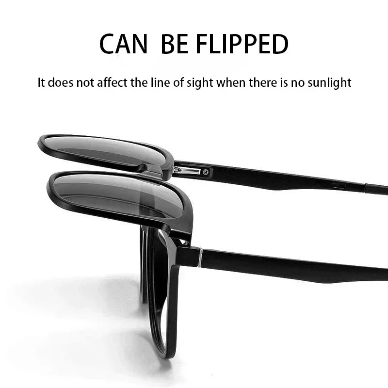 CLLOIO Magnetic Polarized Clip On Prescription Glasses Men Women Myopia Optical Lens Anti Blue Light Progressive Reading Glasses