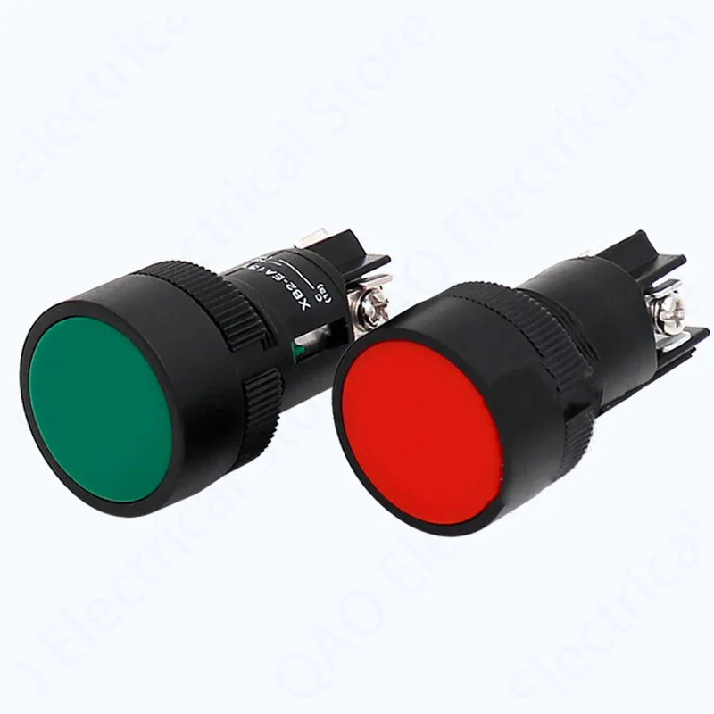 22mm Momentary Self-rest Slef-return Push Button Switch Red Green Blue Yellow Black White NO + NC XB2-EA142 XB2-EA145 XB2-EA155