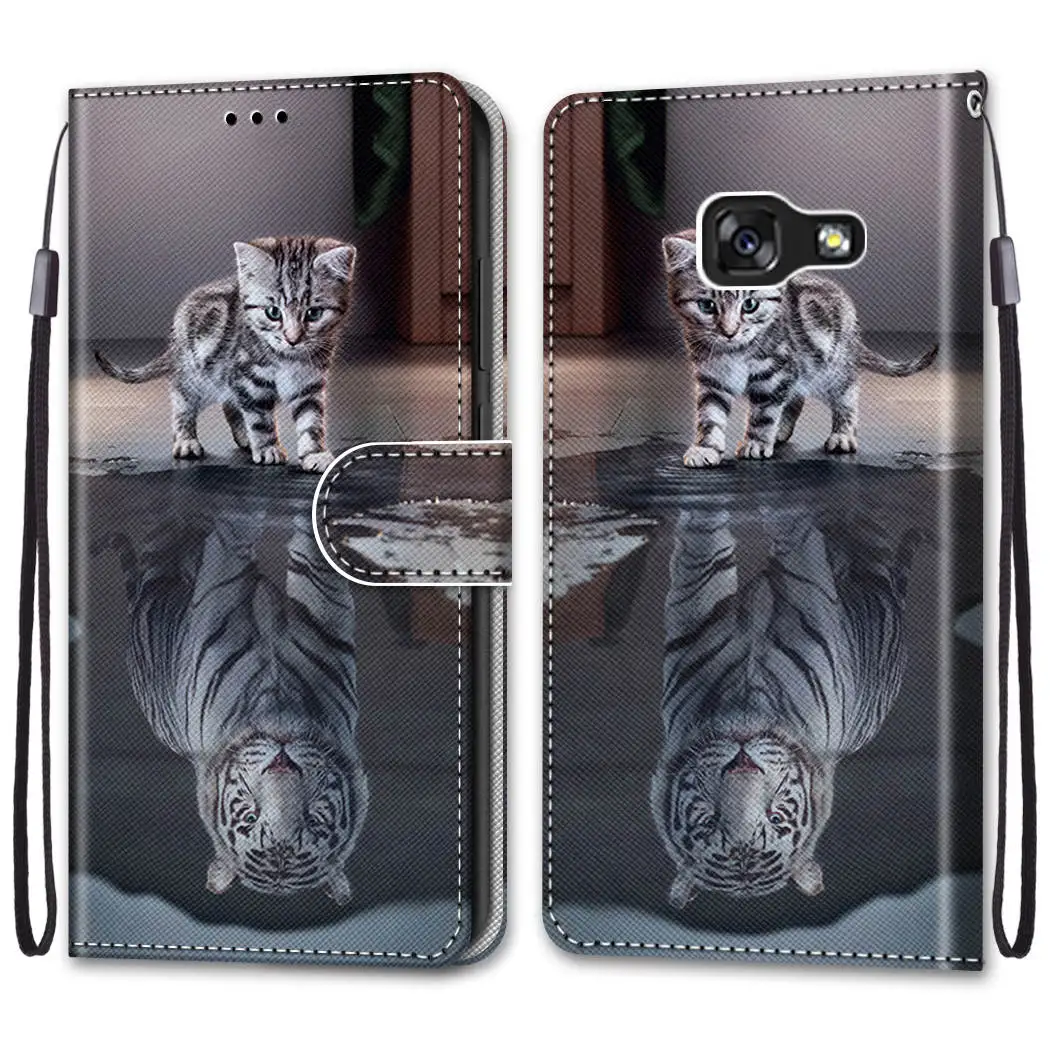 

Pop Leather Case For Samsung Galaxy A5 J3 2016 2017 A310 A510 A520 J330 Case Cover Luxury Flip Magnetic Cover Wallet Coque