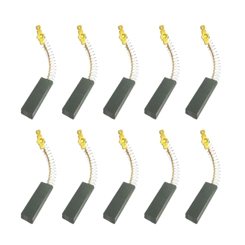 

Set of 10 Carbon Brushes Motor Parts Improve Conductivity and Heat Dissipation Dropship