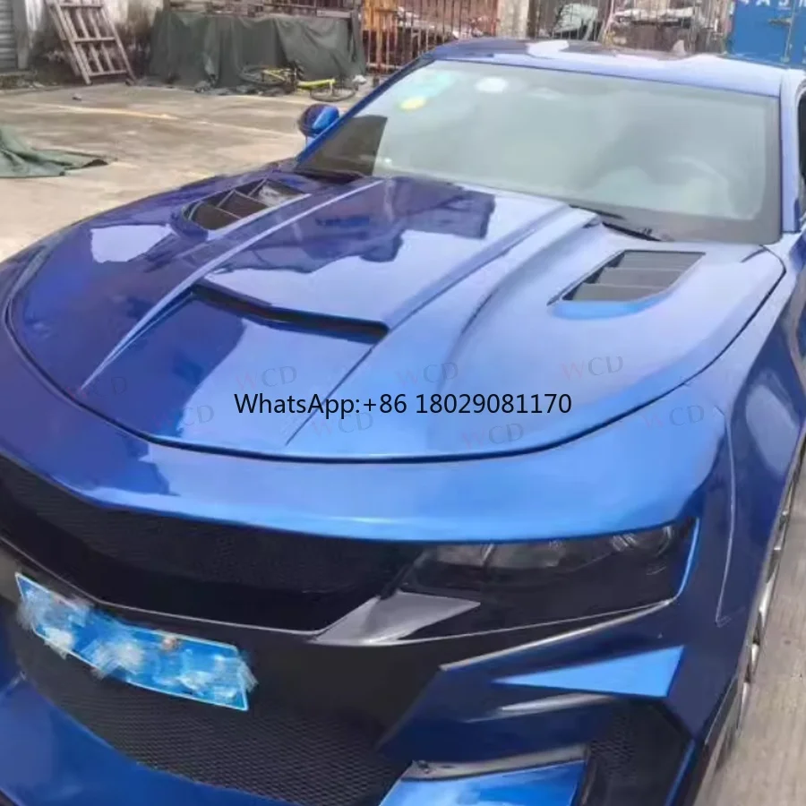 Carbon Fiber Car Engine Bonnet For Chevrolet Camaro 2016-2018 Front Engine Hood Cover Car Accessories