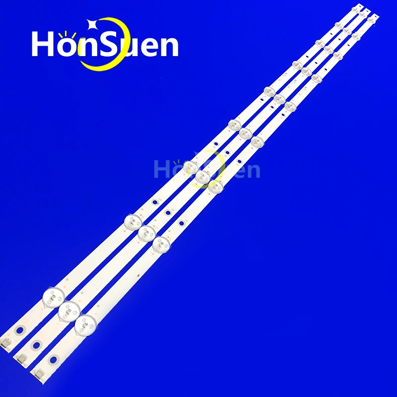 840 مللي متر Led شريط إضاءة خلفي 9 مصباح لشركة فيليبس 43 "TV LB43046 V0_02 V0_00 43PFS5803/12 43PFS5823/12 43s5295 LC430DUY SH A1 TPT430H3