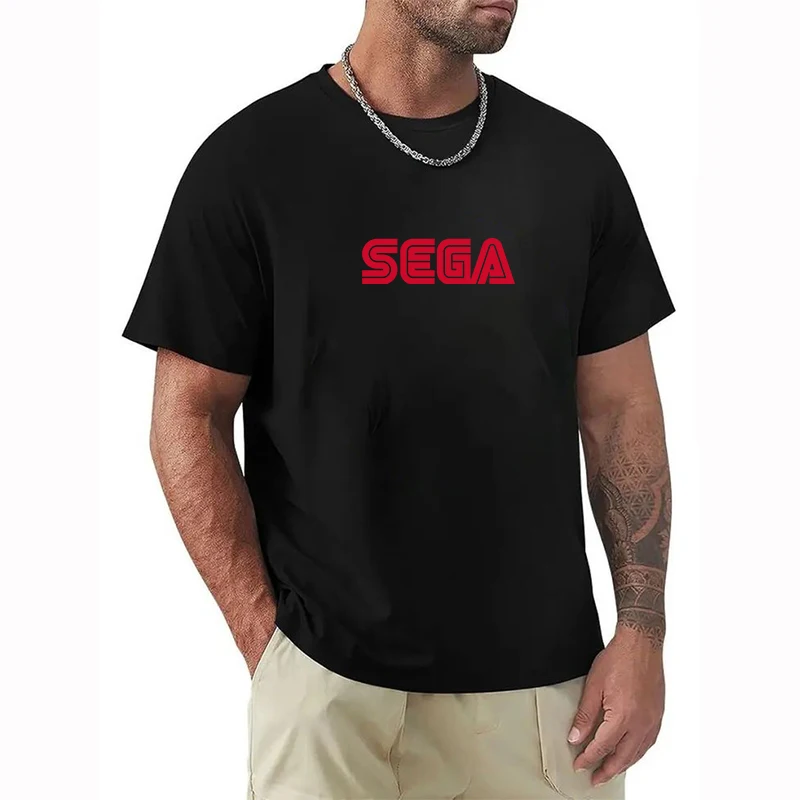 

Printed T-shirt Cotton 100% S-Segas Short Sleeve Tee Streetwear Summer Tops Men's Oversize T-shirt Vintage Oversized Black