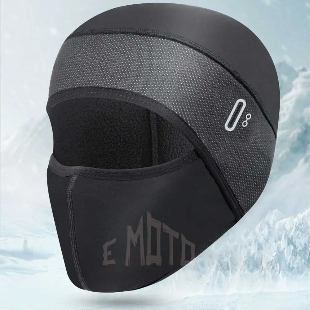 Casquette de cyclisme chaude d'hiver pour hommes et femmes, cagoule épaisse, écharpe de cou unisexe, coupe-vent d'extérieur, masque facial à capuche, bonnet