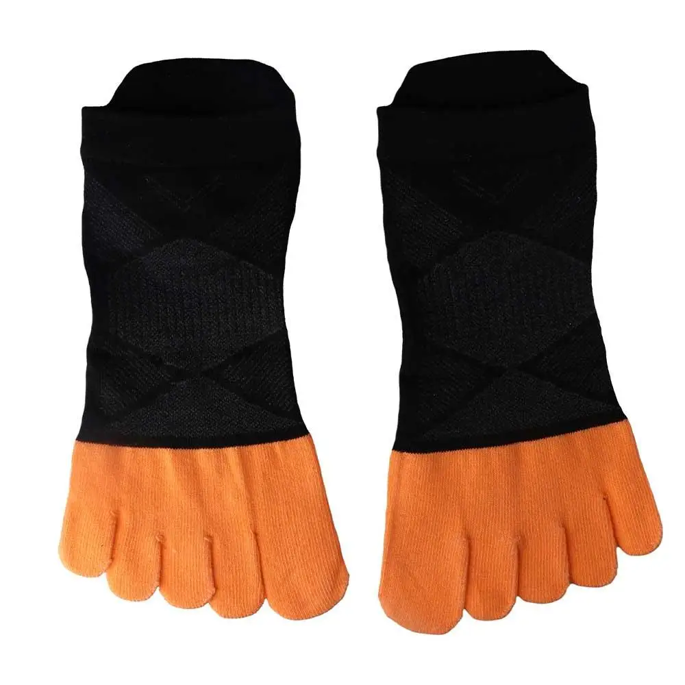 Calcetines transpirables para hombre, calcetines de algodón para fútbol, correr, invierno, calcetines deportivos para hombre, calcetines de tubo, calcetines de cinco dedos, calcetines de punta corta